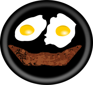 KEITH M. CAGED EGGS AND BACON