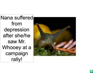 NANA SUFFERS FROM DEPRESSION