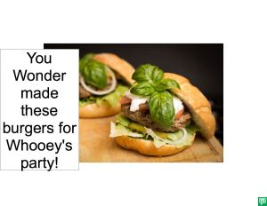 YON WONDER'S BURGERS