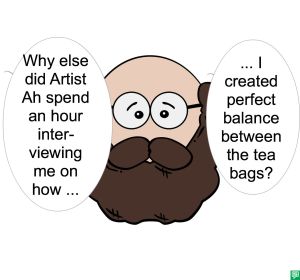 BORNTOBE GREEN'S EXPLAINS SCULPTURE