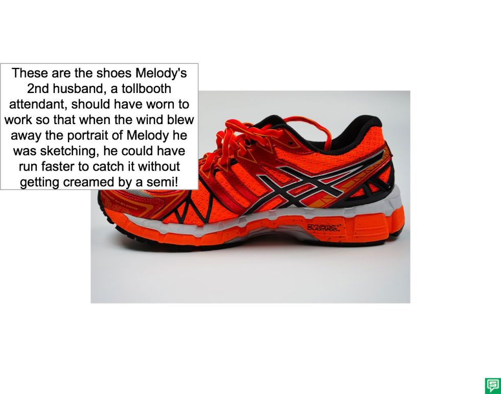 MELODY AGOGO'S 2ND HUSBAND'S RUNNING SHOES