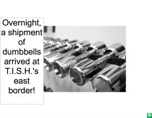 SHIPMENT OF DUMBBELLS
