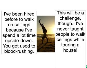 UPSIDE-DOWN WALKING SPECIALIST