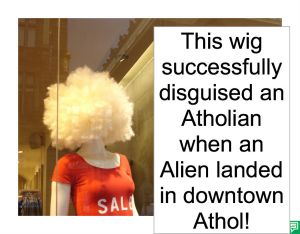 WIG SUCCESSFULLY DISGUISED ATHOLIAN
