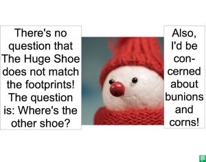 IMOGENE TOE THE HUGE SHOE