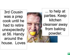 3RD COUSIN PREP COOK