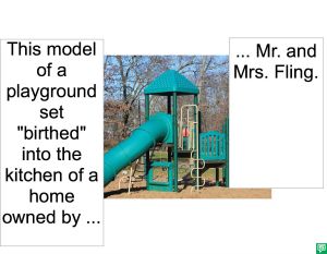 PLAYGROUND SET BIRTHED