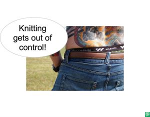 BACKSTORY KNITTING OUT OF CONTROL