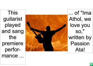 GUITARIST IMA ATHOL SONG