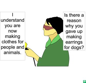 REPORTER LAF EARRING FOR DOGS