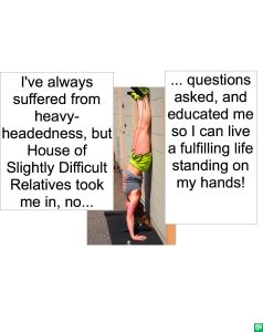 CLIENT STAND ON HANDS FULFILLING