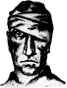 MAN WITH HEAD BANDAGED