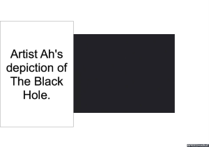 ARTIST AH'S DEPICTION OF THE BLACK HOLE