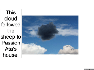 BLACK CLOUD FOLLOWED SHEEP