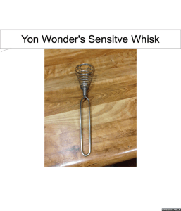 YON WONDER'S SENSITIVE WHISK