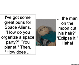 GRAMPS #3924 PUNS FOR SPACE ALIENS