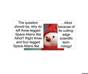 IMOGENE TOE THREE-LEGGED SPACE ALIENS