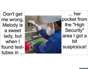 LAB TECHNICIAN TESTTUBES