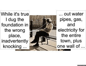 MOTHER WHO DRIVES BACKHOE KNOCKS OUT