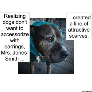 dog-with-scarf-earrings